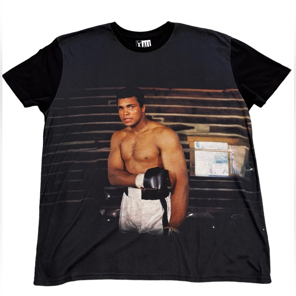 Muhammad Ali Black Short Sleeve Tee Sz XXL - Picture 1 of 11